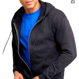 New without Tag - gildan Heavy Blend Black Zip Up Hoodie - Size Medium